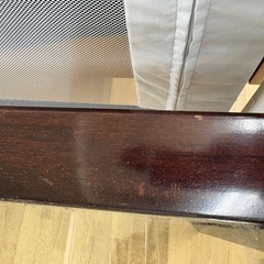 【ドリーム川西店限定】☆ジモティー見たよ割引☆  ガラステーブル クリーニング済み 【2125560000042147 】の画像