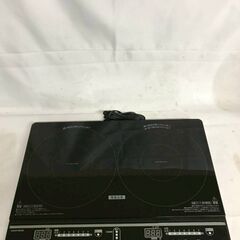 【北見市発】ヤマゼン YAMAZEN 山善 2口IH調理器 YEM-W1456(B) 2024年製 黒 新生活 引っ越し (E3861axwYM)の画像