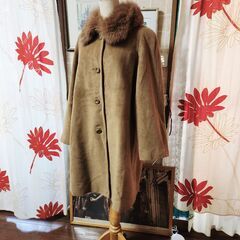 ＆REGENCE(レジァンス) アンゴラ＆ブルーフォックスの超贅沢ゆったりロングコート、いかがでしょうか？の画像