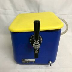 【北見市発】ボクソン工業 氷冷式ビールサーバー F-26R 青 家庭用 アウトドア 洗浄ボトル付き (E3863rwrYM)の画像