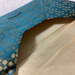 茶道具　数寄屋袋　懐紙入れ　利休梅散緞子　正絹　ポーチ　和装バッグ　名物裂写の画像