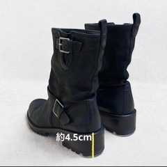 コールハーン エンジニアブーツ 黒 6B 23cmの画像