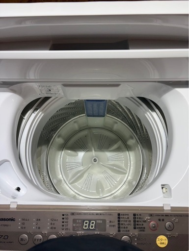 L2008 Panasonic パナソニック 縦型洗濯機 7kg 2018年製 正面キズあり