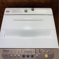 L2008 Panasonic パナソニック 縦型洗濯機 7kg 2018年製 正面キズありの画像