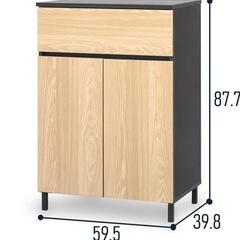 【年内処分・まとめ割あり】アイリスオーヤマ キッチン収納 美品 大阪市中央区  の画像