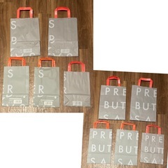 プレスバターサンド ショップ紙袋　8枚 ショッパーの画像