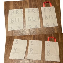 プレスバターサンド ショップ紙袋　8枚 ショッパーの画像