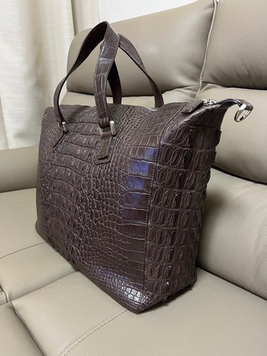 新品　クロコダイル　ボントンバック