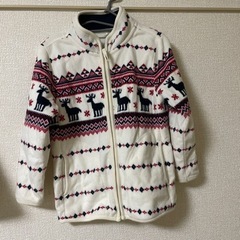 コムサイズム　コート　110cm おまけ　ユニクロ　フリースの画像