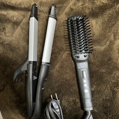 SALONIA 2wayアイロン ストレートヒートブラシの画像