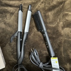 SALONIA 2wayアイロン ストレートヒートブラシの画像