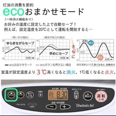 ダイニチ 石油ファンヒーター Lタイプ ム-ンホワイト FW-3624L-Wの画像