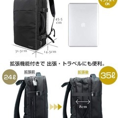  【100円】訳あり！修理できる方へ / 大容量ビジネスリュック（EVOON風）
の画像