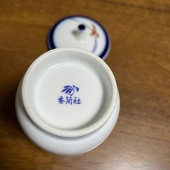 香蘭社　オーキッドレース　湯呑み　蓋付きの画像