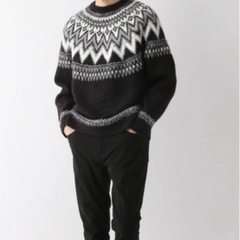 ノルディック柄セーターの画像