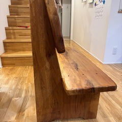 天然木ベンチ
の画像