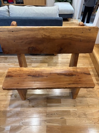 天然木ベンチ (ともひろ) 上挙母の椅子《チェア》の中古あげます・譲り