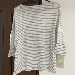 Lサイズ　ボーダー　シャツの画像