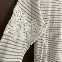 Lサイズ　ボーダー　シャツの画像