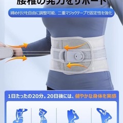 腰痛ベルト 腰痛 コルセット 男性用 女性用 骨盤ベルト 腰 サポーター Lの画像