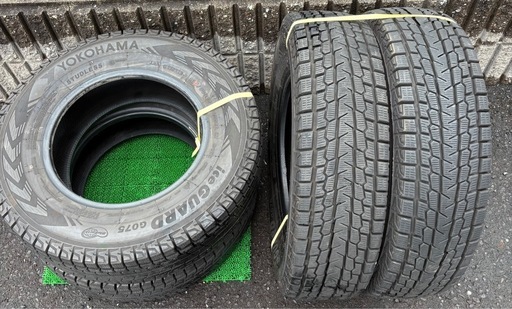 スタッドレス　ヨコハマ アイスガードgo75 195/80R15.19年製　バリ山　4本セット