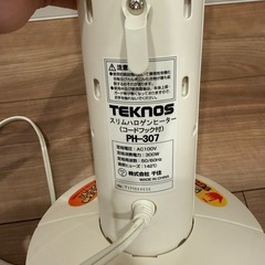 テクノス タワー型電気ヒーター 省スペース　1秒瞬間速暖　ホワイトの画像