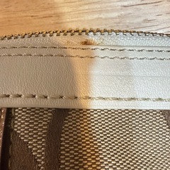 コーチ ショルダーバッグ ブラウン/ホワイト/ピンクの画像