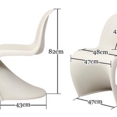 ヴェルナー・パントン パントンチェア レッド つやなし
の画像