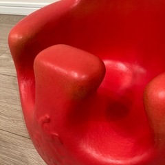 ベビー用ソファ（バンボタイプ）赤／使用感あり／手渡しの画像
