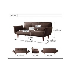 2.5人掛けソファ　グレーの画像