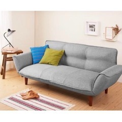 2.5人掛けソファ　グレーの画像