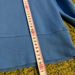 グリーンレーベル　GIZA 裏起毛ハイネックプルオーバースウェット　ブルーの画像