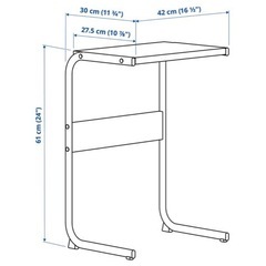 IKEA サイドテーブル　白の画像