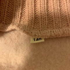 裏起毛140cmニットワンピースの画像