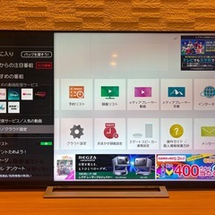 東芝REGZA 4K液晶テレビ 55型 55M520X 縦線2本有の画像