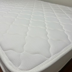 シングルベット収納付　ボンネルコイルマットレス付きの画像