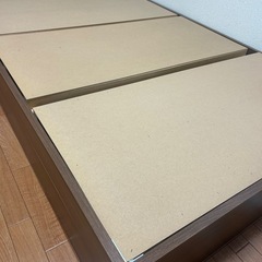 シングルベット収納付　ボンネルコイルマットレス付きの画像