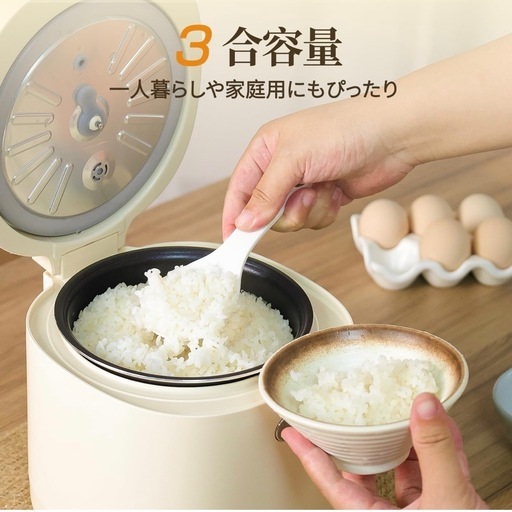 新品 炊飯器 3合 一人暮らし 3合炊き 炊飯器 ミニ 低温調理機能 マイコン式