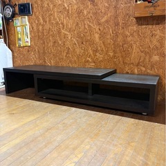 L2112 伸縮テレビボード ローボード ダークブラウンの画像