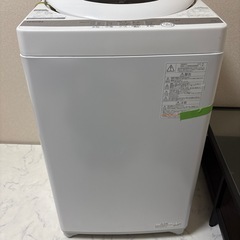 TOSHIBA 2021年制5kg洗濯機の画像