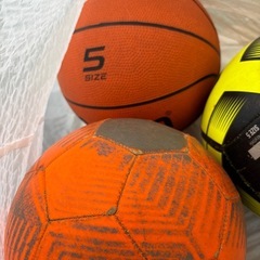 バスケットボール　サッカーボール　3点セットの画像