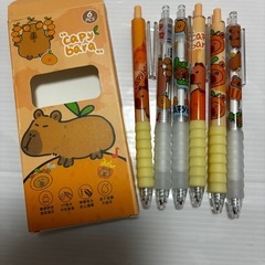 カピバラのボールペン6本セットの画像