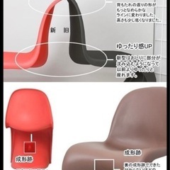 ヴェルナー・パントン パントンチェア レッド つやなし
の画像