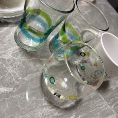 食器類・琉球グラス３つの画像