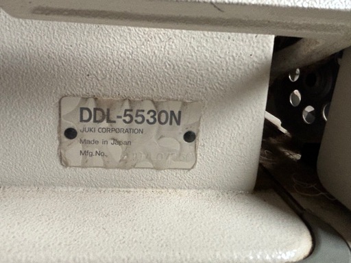 JUKI 工業用ミシン DDL-5530N 100V 通電確認可動品 直接手渡しのみ