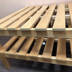 国産檜すのこベッドの画像