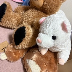 サンリオ　ディズニー　んぽちゃむ　きみまろ　さめにゃん　動くぬいぐるみ　色々あります。まだまだ使えます。の画像