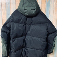 UNIQLO+J ダウンジャケット 3XL ブラック×カーキ の画像