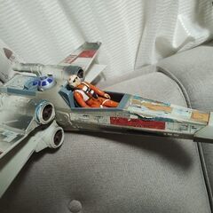 ヴィンテージ 1995年 スター・ウォーズ 「パワー・オブ・ザ・フォース」 Xウイング・ファイター（パイロットフィギュア＆スピーダーバイク付き）の画像