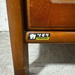 『karimoku』カリモク 電話台 TEL台 ファックス台 FAX台 飾棚 飾り棚 キャビネット 花台 ラタン 藤 RWmis68の画像